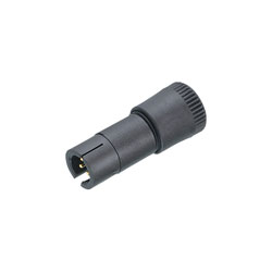 Binder 719 Series Black Subminiature Cable Mount Snap-In Connectors