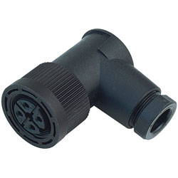 Binder 714 Series IP67 Black Sensor Cable Mount M18 Screw Connectors