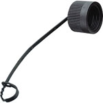 Binder 692/693 Series IP67 Black Protection Cap for Power Cable Mount Connectors