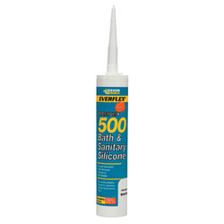 Everbuild Bath & Sanitary Silicone Sealant 500