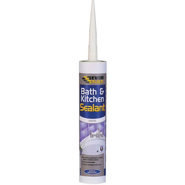 Everbuild Bath & Kitchen Sealant White 310ml