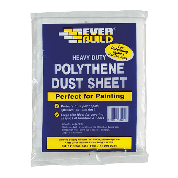 Everbuild POLYDUST Polythene Dust Sheet 3.6 x 2.7m