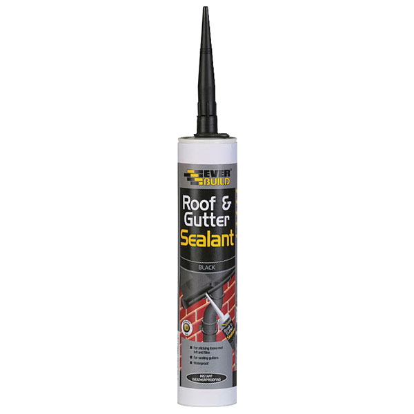 Everbuild Roof & Gutter Sealant Black 310ml