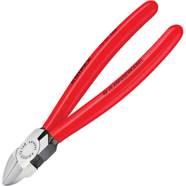 Knipex 72 51 160 Diagonal Cutter For Fibre Optics 160mm
