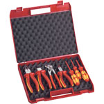 Knipex 00 21 15 7-Piece Tool Box with VDE Pliers and Screwdrivers