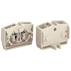 WAGO 2 Conductor Through Fixing Flange Centre/End Terminal Blocks