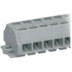 WAGO 260-259 9-way 4 Conductor Snap In Terminal Strip Grey AWG28-16