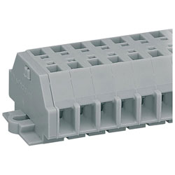 WAGO 261-254 4-way 2 Conductor Snap In Terminal Strip Grey AWG28-14