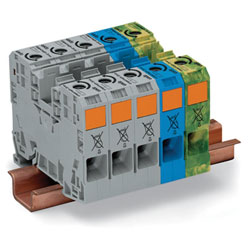 WAGO 3-Phase Set High Current Terminal Block AWG 8-1 285 Series