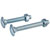 ForgeFix 10CB8180 Carriage Bolt & Nut ZP M8 x 180mm Bag 10