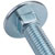 ForgeFix 10CB8180 Carriage Bolt & Nut ZP M8 x 180mm Bag 10