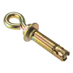 ForgeFix 10EYE6 Eye Bolt Zinc Yellow Passivated M6 Bag 10