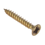 ForgeFix CSK11210EB Gen Purpose PZ Screw CSK TT Elec Brass 1.1/2x10 Box 200