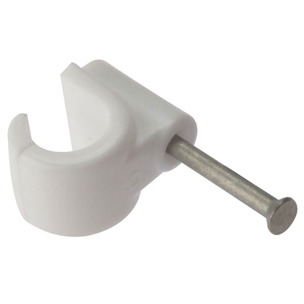 ForgeFix PCMN28 Pipe Clip With Masonry Nail 28mm Box 100
