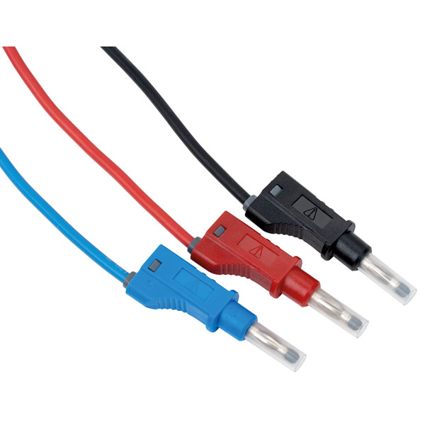 PJP 2210/600 V-100 Black Electro 4mm Shrouded Stackable Test Lead ...