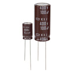 Nippon Chemi-Con KXJ Miniature Radial Electrolytic Capacitors Long Life 105° 20%