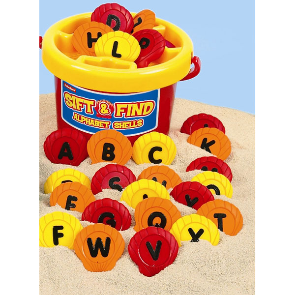 Lakeshore Sift and Find Alphabet/Number Shells Rapid Online