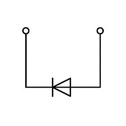 WAGO 1-conductor/1-pin Diode Carrier Terminal Block 769 Series