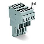 WAGO 2-conductor Female Connector Codable 769 Series