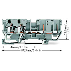 WAGO 2-conductor/2-pin Carrier Terminal Block 769 Series