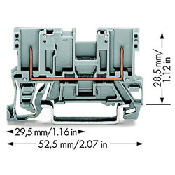 WAGO 2-pin Carrier Terminal Block 769 Series