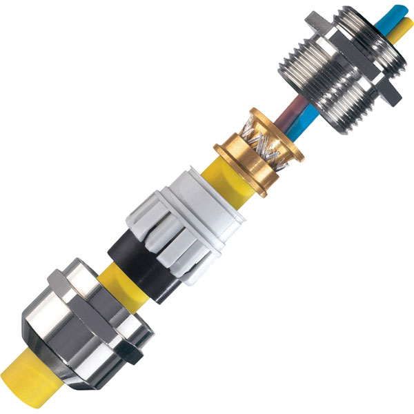 Wiska 10065018 EMSKV 20 EMV-Z Nickel-Plated Brass Cable Gland M20,...