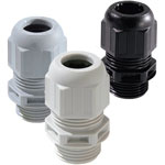 Wiska 10066395 ESKV-L 40 Long Plastic Cable Gland Light Grey M40, Pack of 10