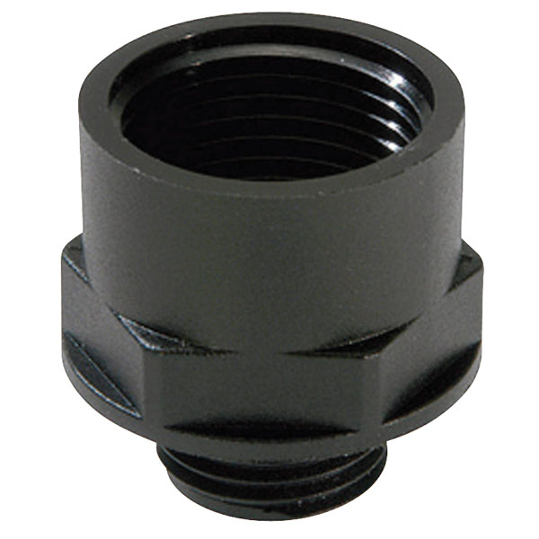 Wiska 10064759 EX APM 16 20 Black Plastic Thread Adaptor PG16 M20