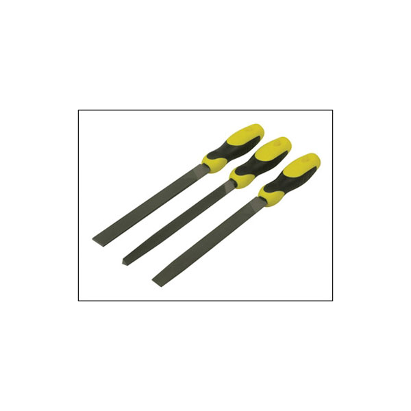 Stanley 0-22-464 File Set 3 Piece Flat , 1/2 Round, 3 Square 200mm...