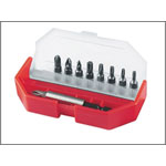 Stanley Insert Bit Set Slotted/ Phillips/ Pozidriv 10 Piece
