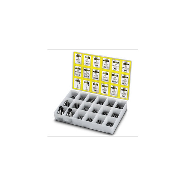 Stanley 1-68-741 Insert Bits Assorted Tray 200 Pozi / Phillips/ Sl...