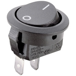 Marquardt Round Rocker Switches 250V AC 12A IP40/IP51 SPST