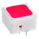 Rafi 3.14200.012 Tact Switch 1xOff/(On) 100mA 35V Green 2x LED THT 9.7mm