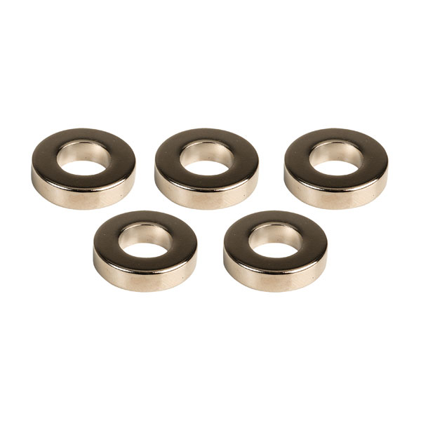  RGNI01093/N Neodymium Iron Boron 20x10mm N35H Ring Magnet Packs of 5