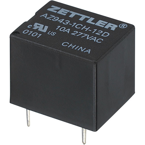  AZ943-1CH-12DE Miniature PCB Mount Relay 12VDC 1 CO, SPDT