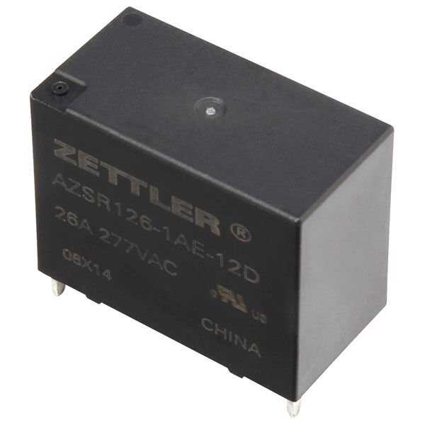 Zettler Electronics AZSR1261AE12D PCB Mount Relay Rapid Online