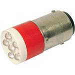 CML 1864035W3D LED Lamp BA15d White Diffused 24V AC/DC 1200 mcd