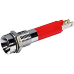 CML 19070353 Flashing LED Indicator Lamp Red 24V DC 8mm