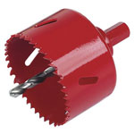 Wolfcraft 5462000 Hole Saw BiM with HSS Teeth 40mm Depth 6mm HSS Centre Drill