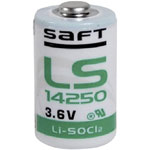 Saft LS14250 1/2 AA Size 1200mAh Lithium Battery Cells 3.6V