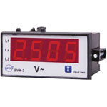 ENTES DIN Rail Mount Voltmeter, EVM-3-xx Series