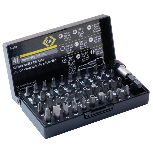 Ck Tools 1 Pack - T4508 Security Screwdriver Bit Set (25Mm) 41 Piece Set - Image 3