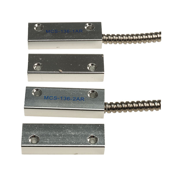  MCS-136-1AR Aluminium Switch & magnet set with Armoured cable