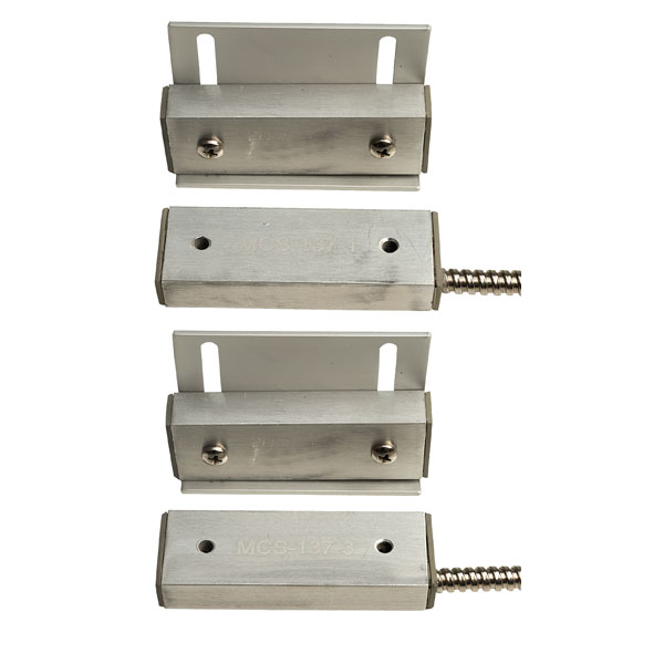  MCS-137-3 Aluminium Switch, Magnet & Bracket set with Armoured cable