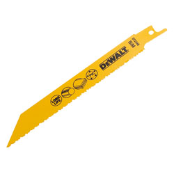 DeWalt Bi-Metal Sabre Blade for Plastic and Pipes 152/203mm - Packs of 5