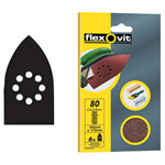 Flexovit 63642526404 Detail Hook & Loop Sanding Sheets 105 x 175mm Medium 80G