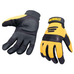 DeWalt DPG21/3L Synthetic Padded Leather Palm Gloves