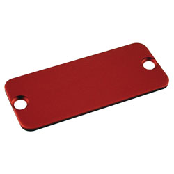 Hammond 1455palrd 10 Aluminium End Panel 1 5 X 125 X 30 5mm Red Rapid Online