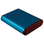 Hammond 1455 Series Slimline Blue Aluminium Enclosures with Plastic End Panels