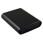 Hammond 1455 Series Slimline Black Aluminium Enclosures with Plastic End Panels